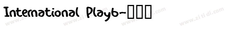International Playb字体转换